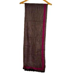 Cashmere reversible purple scarf